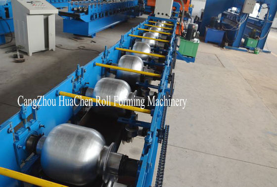 7.5kw Main Motor Gutter Roll Forming Machine Controlled by PLC with Hydraulic System